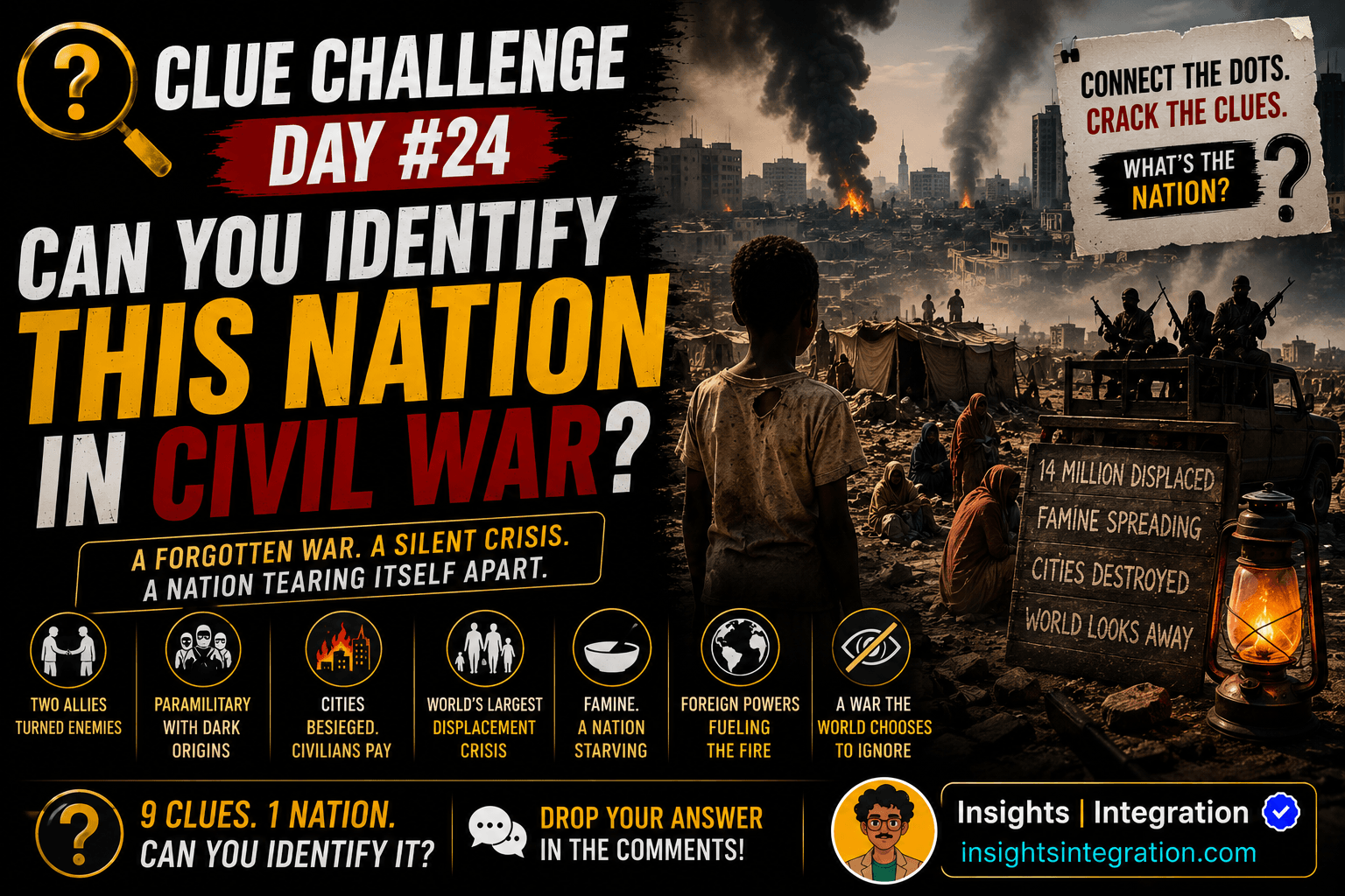 Clue Challenge Day #24: Can You Identify This Nation in Civil War?