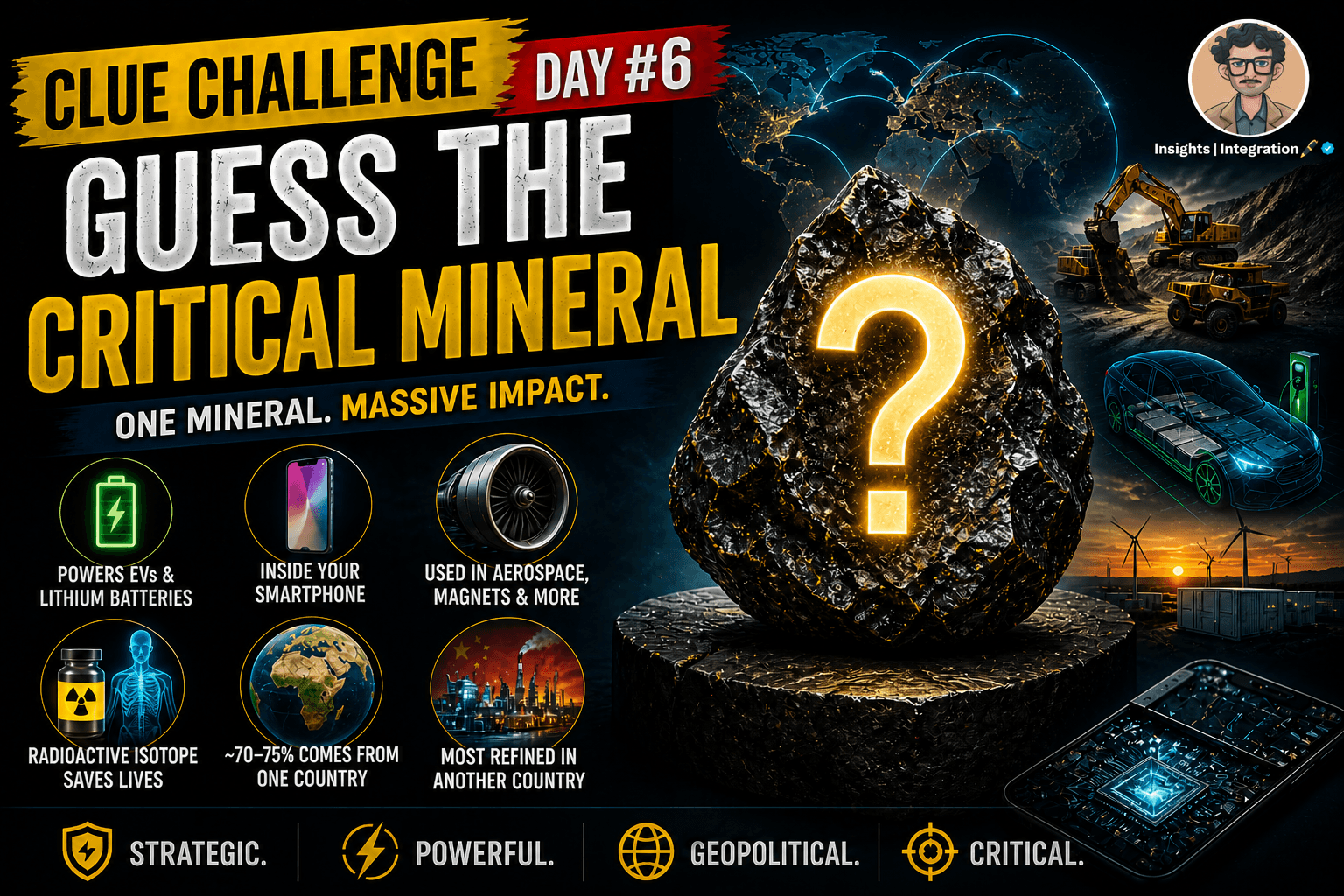Clue Challenge Day #6: Guess the Critical Mineral Powering the Future