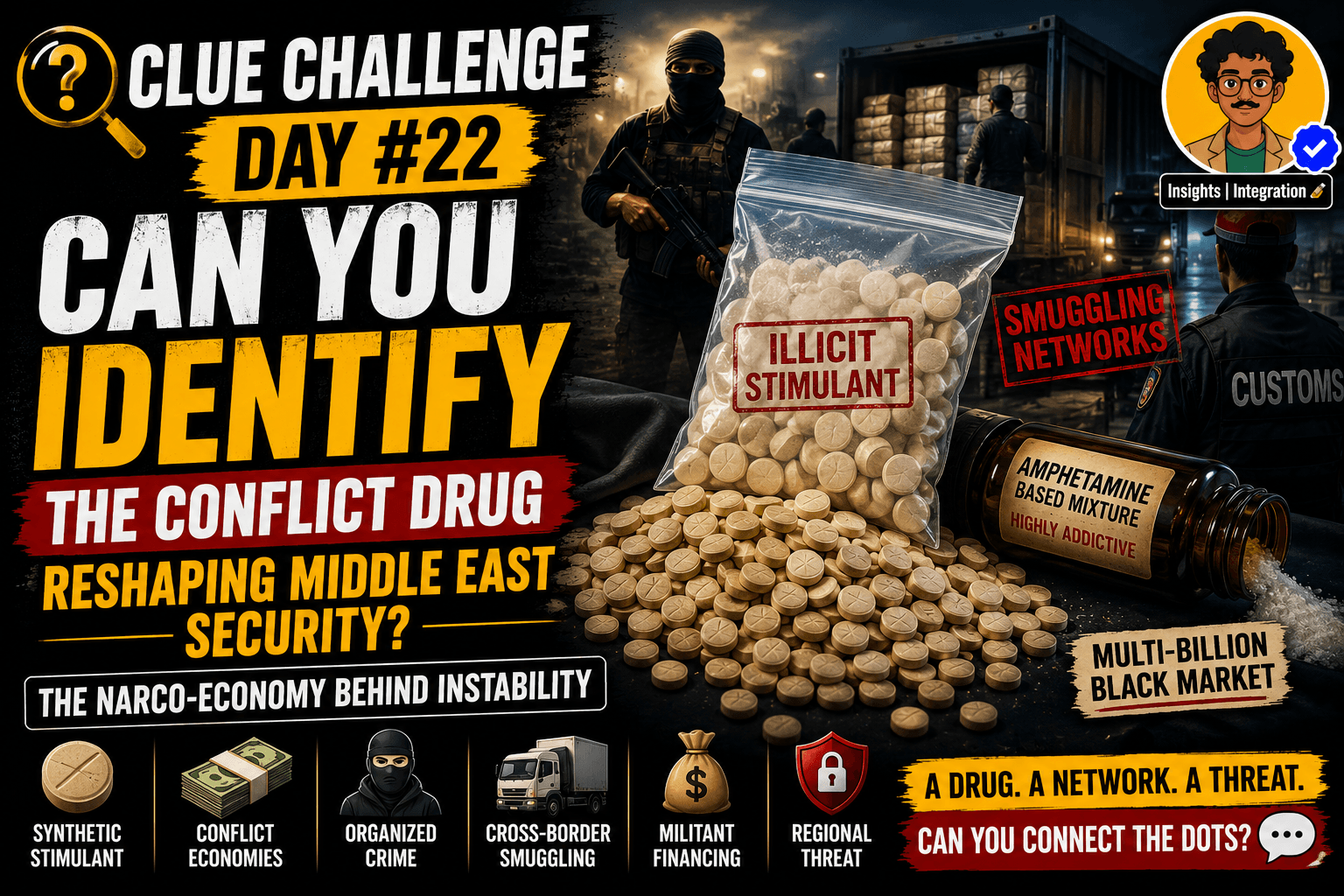 Clue Challenge Day #22: Can You Identify the Conflict Drug or ‘Jihadi Drug’?