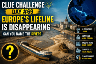 Clue Challenge Day #69: Europe's Lifeline Is Disappearing This Summer. Can You Name the River?