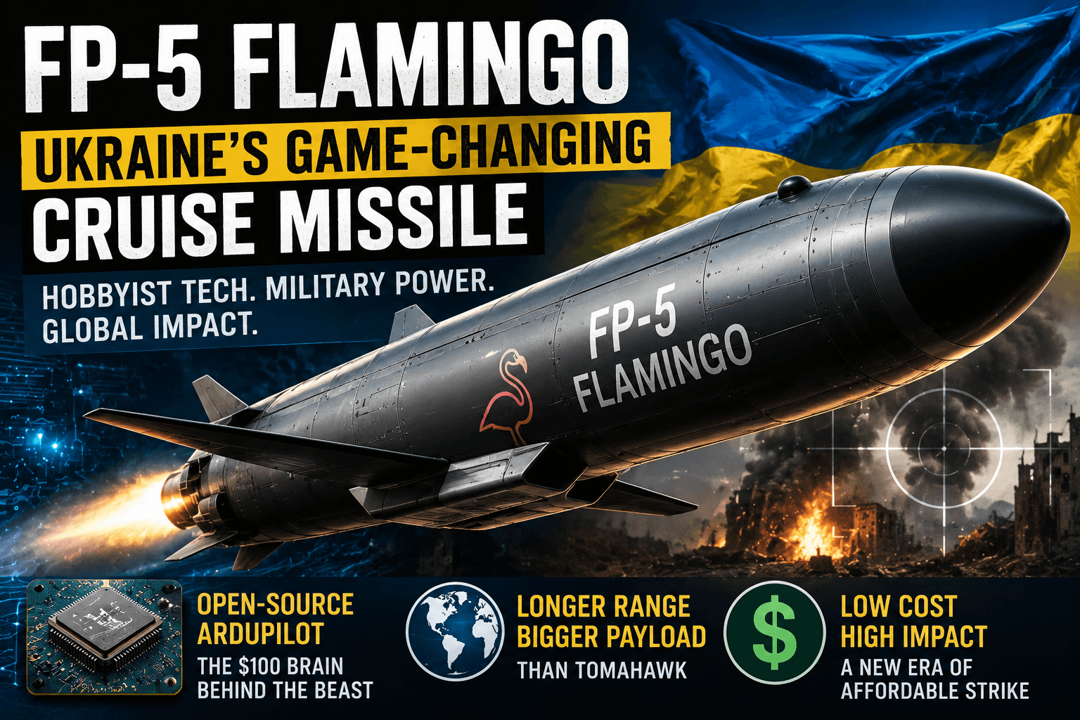 FP-5 Flamingo Explained: How Ukraine's Low-Cost Cruise Missile Is Challenging Global Military Power