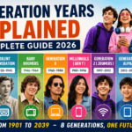 Generation Years Explained: Gen Z, Millennials, Gen Alpha, Gen Beta and All Age Groups (2026 Guide)