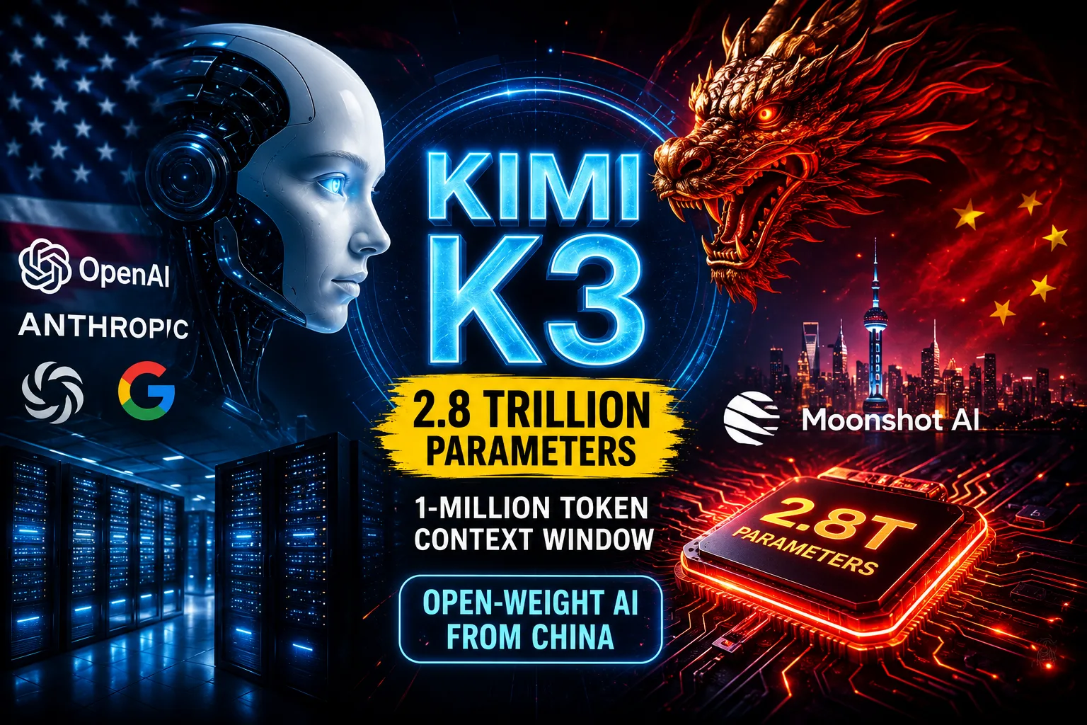 Kimi K3 Explained: China’s 2.8-Trillion-Parameter AI Takes on GPT-5.6 and Claude in the Open Model Race
