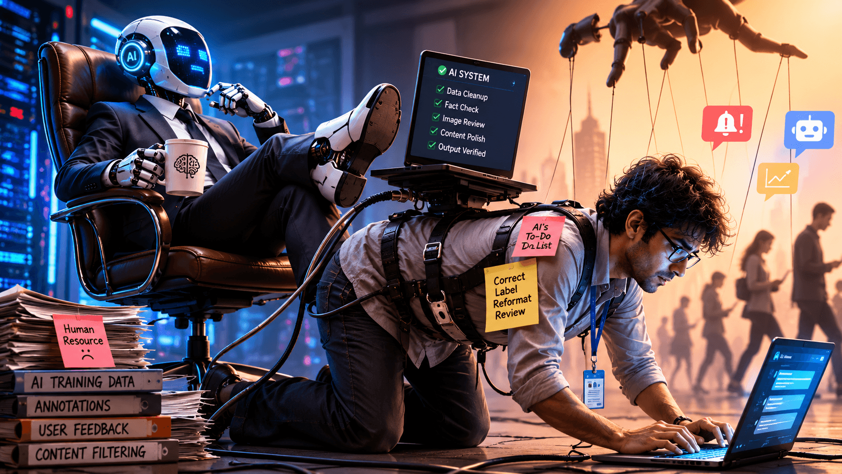 Reverse Centaur: When Humans Start Working for AI Instead of AI Working for Humans
