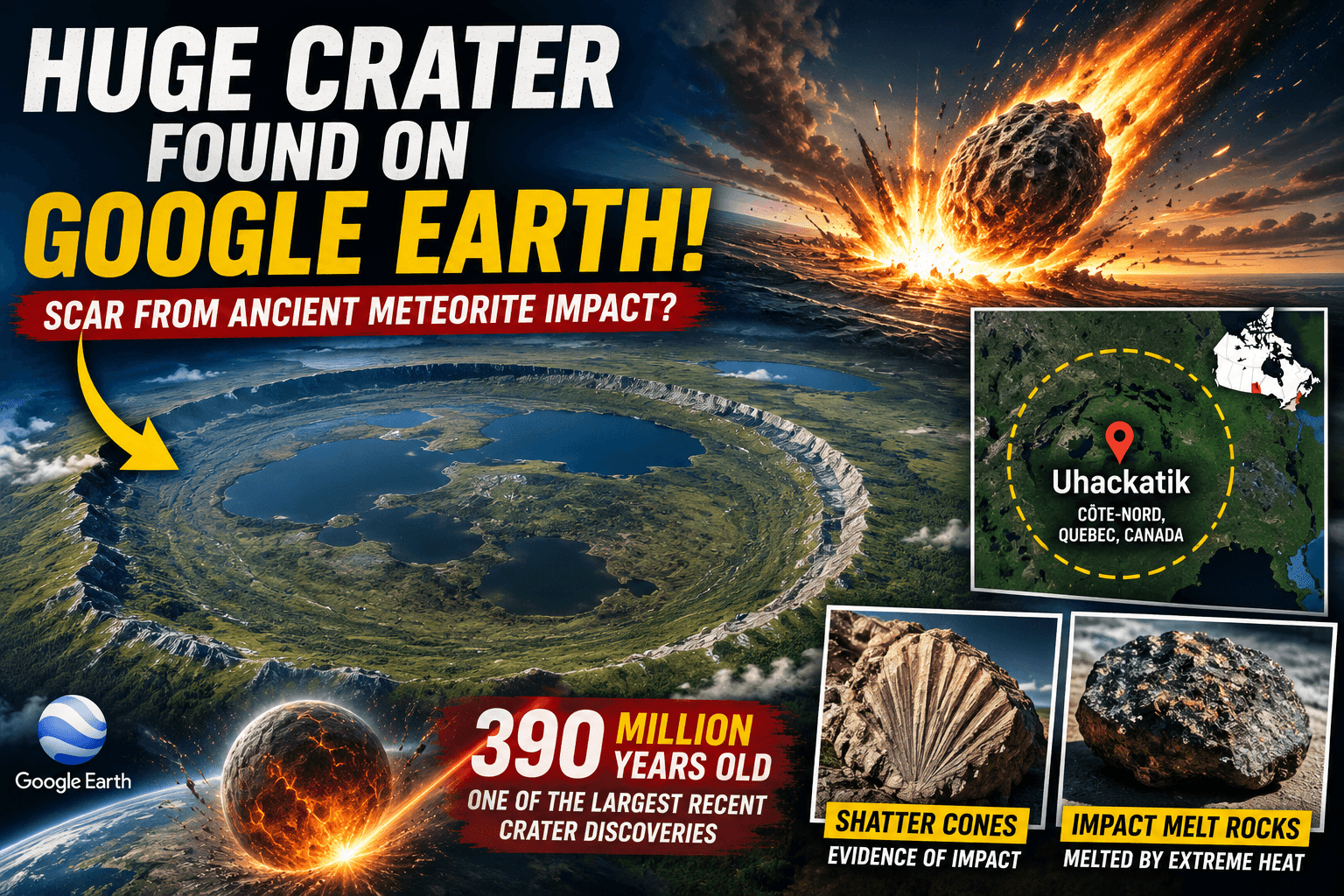 Google Maps Discovery May Reveal One of Earth's Largest Ancient Meteorite Craters