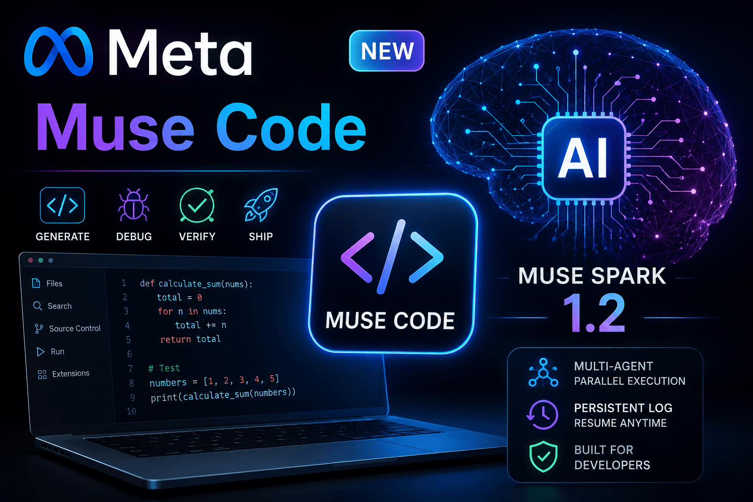 Meta Launches Muse Code Powered by Muse Spark 1.2: Can It Challenge OpenAI Codex and Anthropic Claude?
