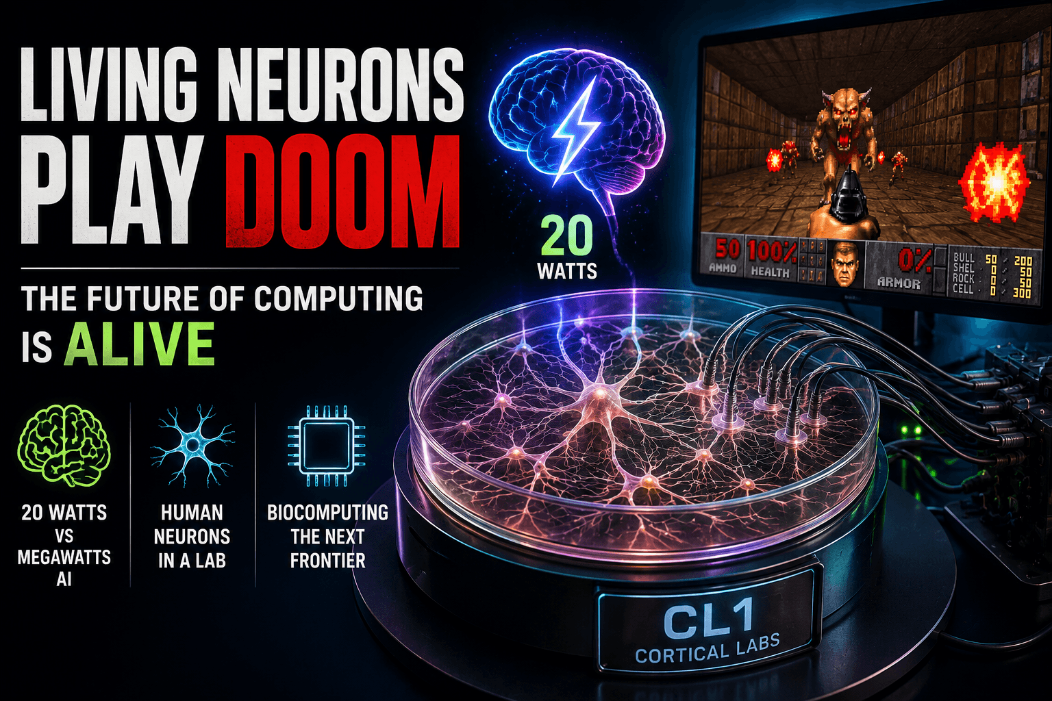 Living Human Neurons Are Learning to Play Video Games: Inside the Strange Future of Biocomputing