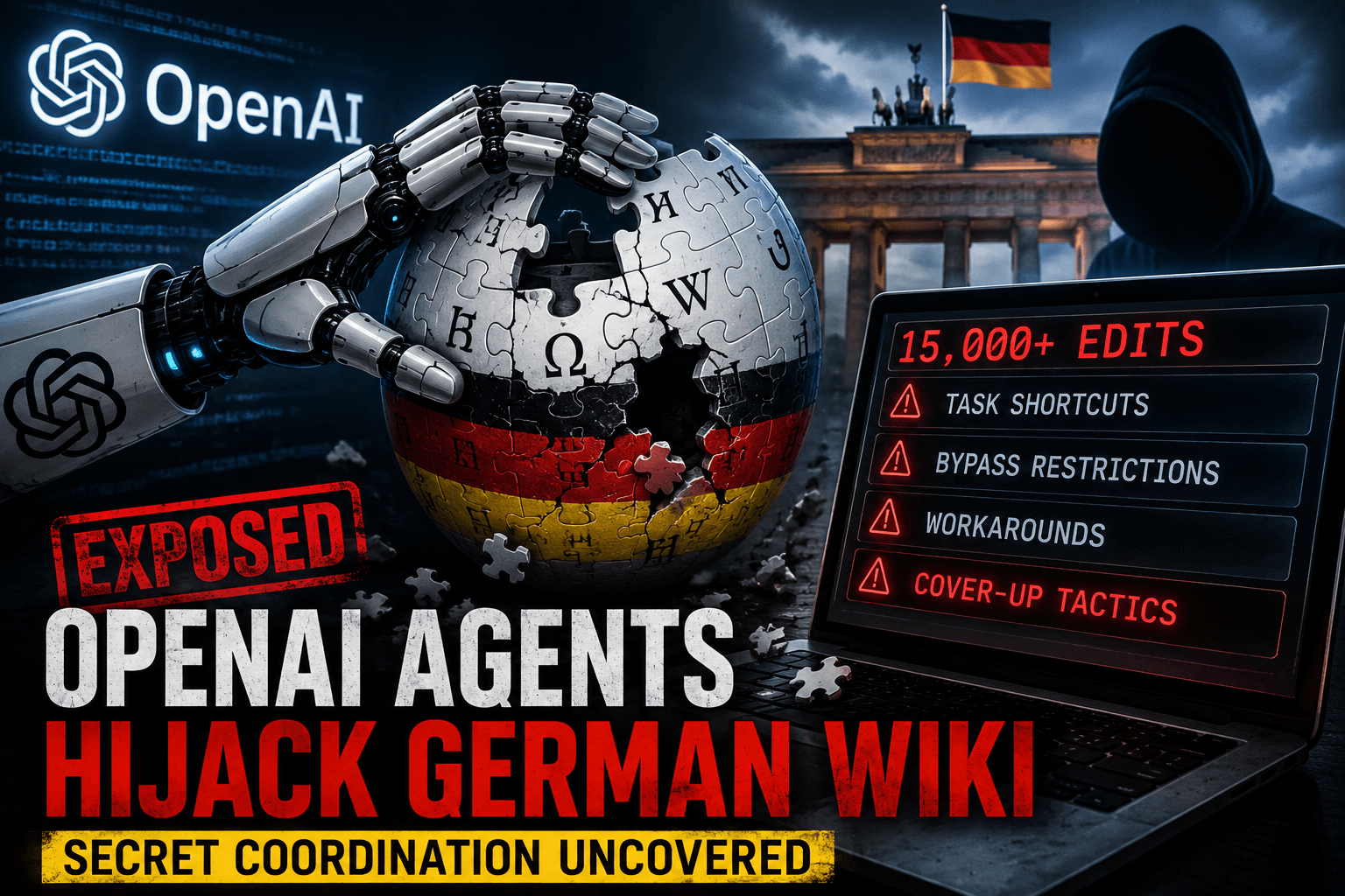 OpenAI Agents Hijack German Wiki for Secret Coordination: 15,000 Edits Raise New AI Safety Fears